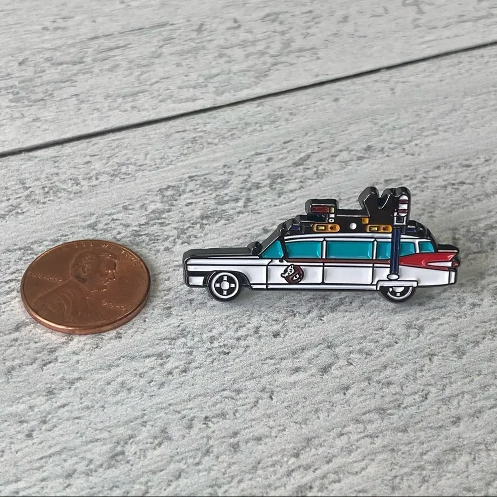 Ghostbusters Ectomobile Enamel Pin/ Brooch Lapel